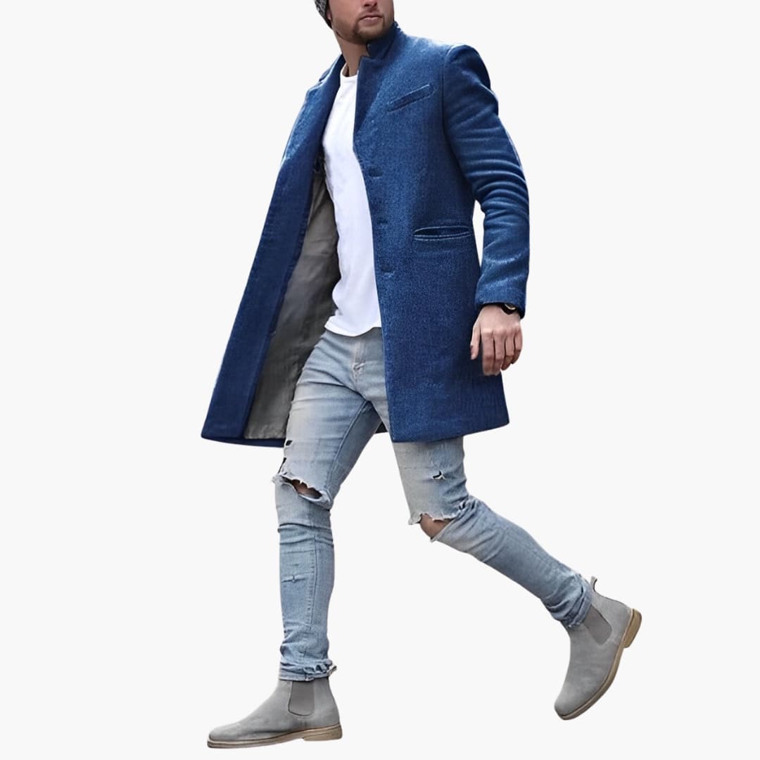 Classic Fit Men's Blazer with Button Front