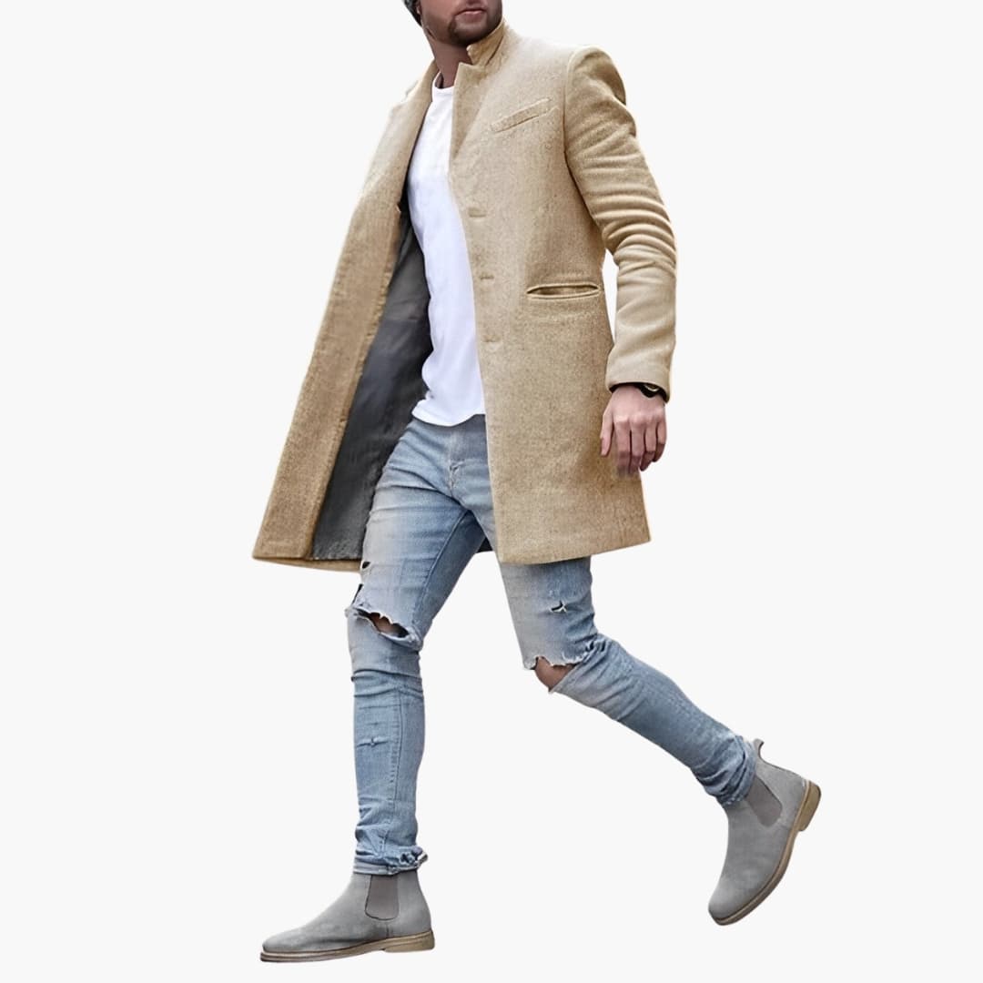Classic Fit Men's Blazer with Button Front