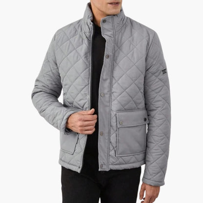 Warm Padded Men's Snap Jacket