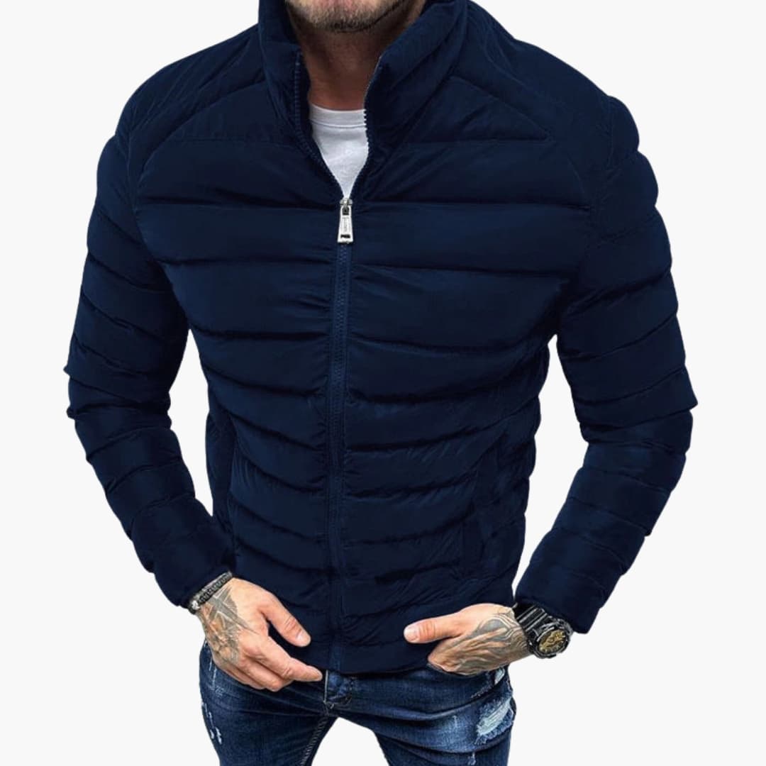 Warm Padded Zip Up Men's Jacket