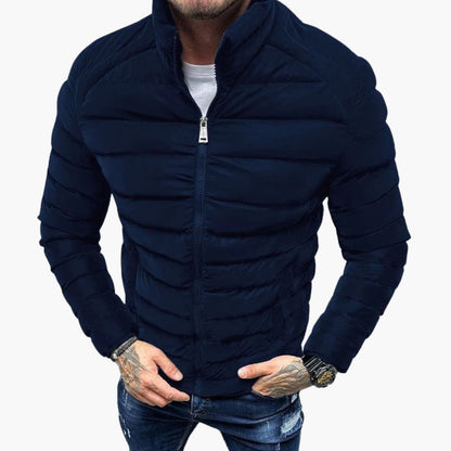 Warm Padded Zip Up Men's Jacket