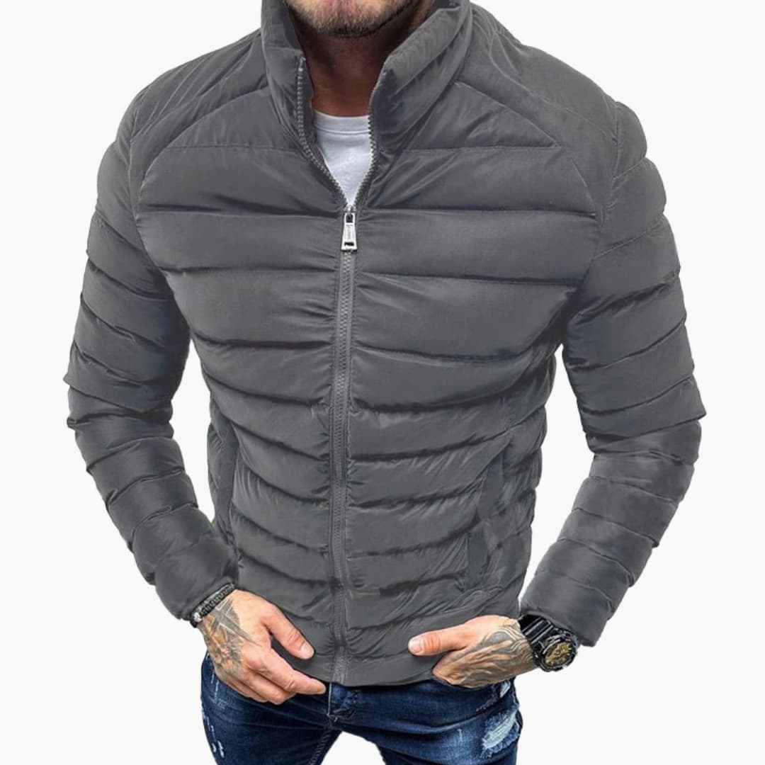 Warm Padded Zip Up Men's Jacket