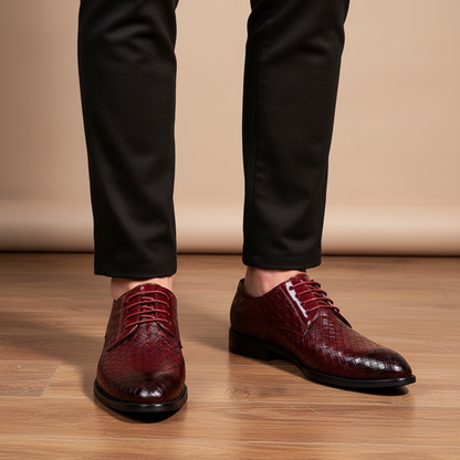 Classic Brown Lace Up Mens Shoes - Pexav