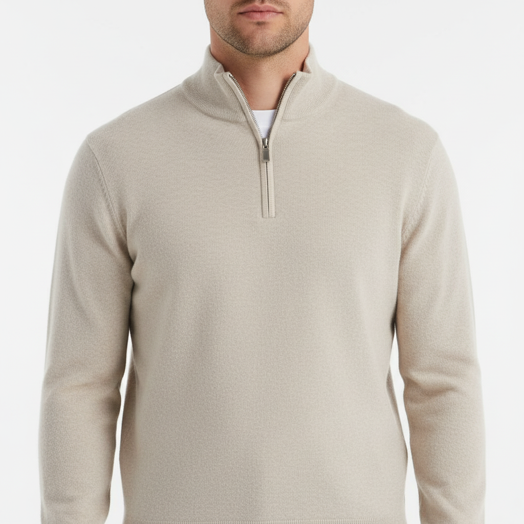 Herrenpullover Mit Reißverschluss -  Leonard