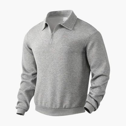 Men's Zip Neck Pullover Sweater