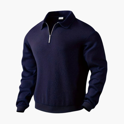 Men's Zip Neck Pullover Sweater