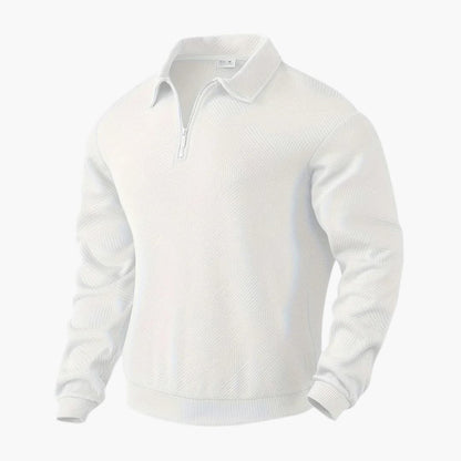 Men's Zip Neck Pullover Sweater