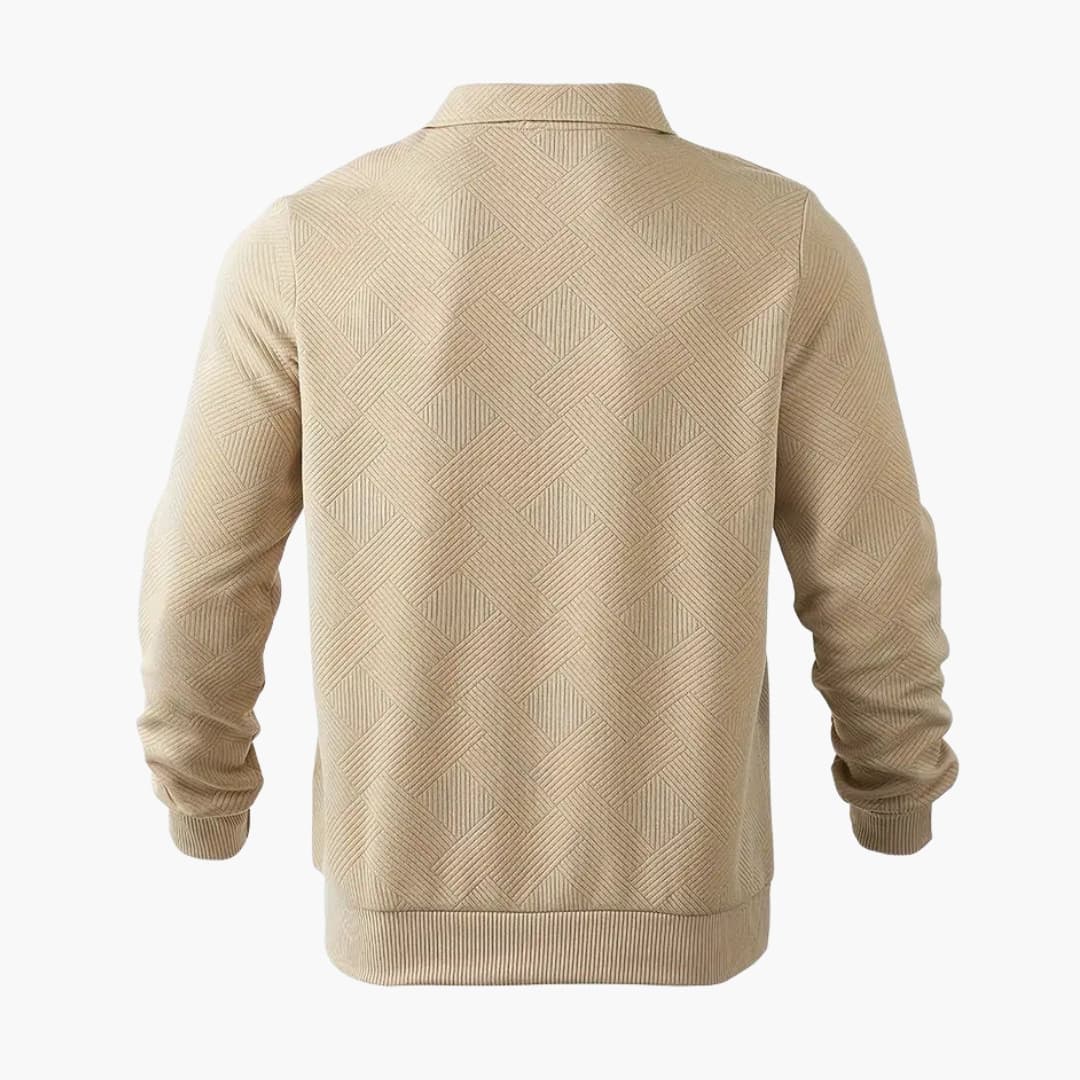 Men's Zip Neck Pullover Sweater