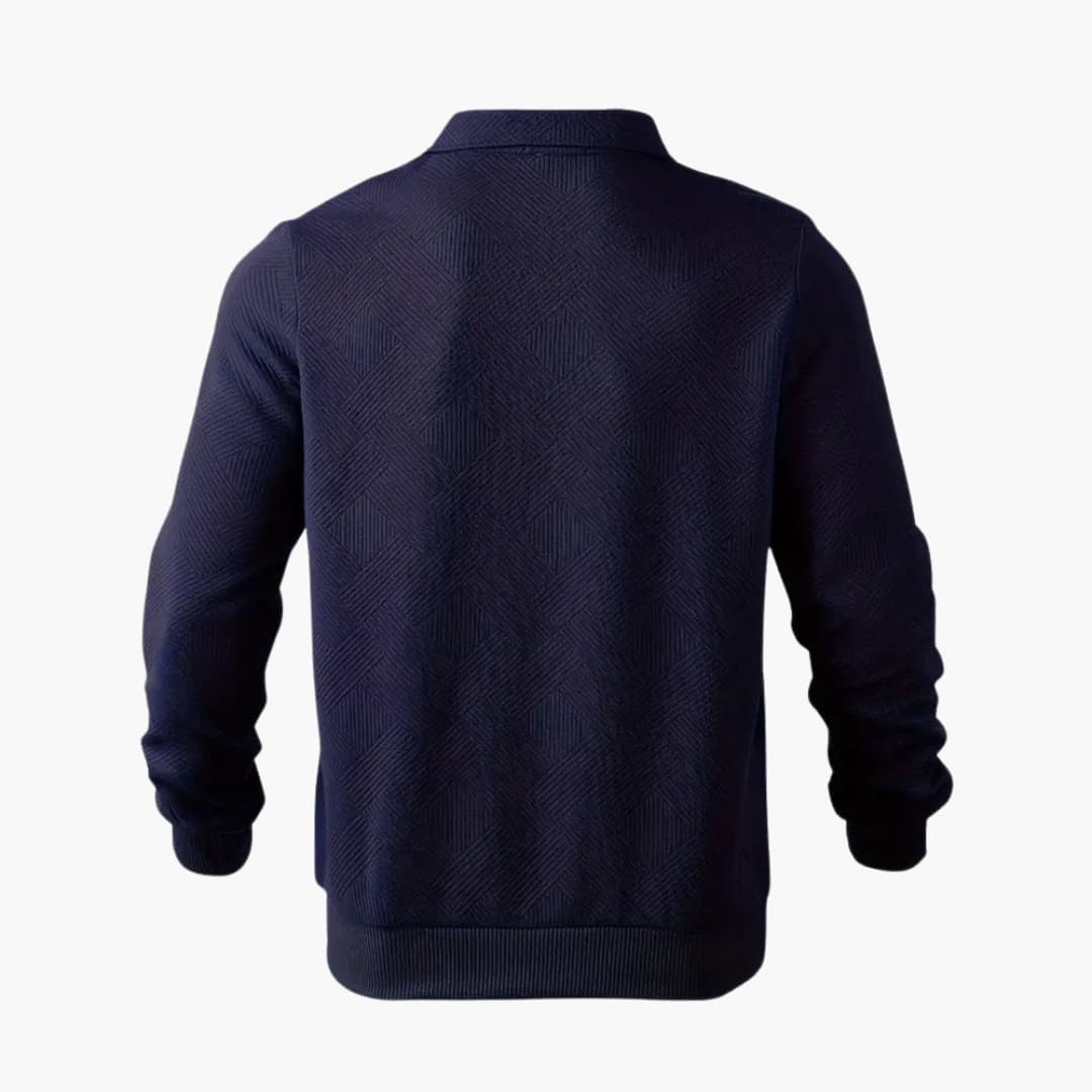 Men's Zip Neck Pullover Sweater