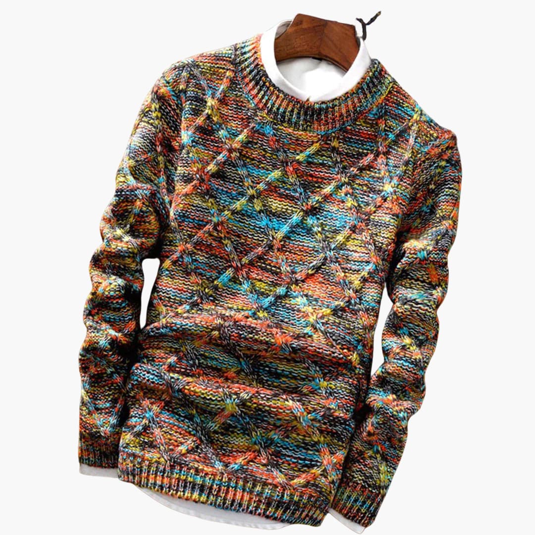 Soft Crew Neck Textured Sweater - Olytrend