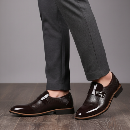 Classic Brown Leather Mens Shoe - Pexav