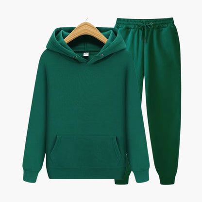 Men's Athletic Hooded Sweat Suit Set