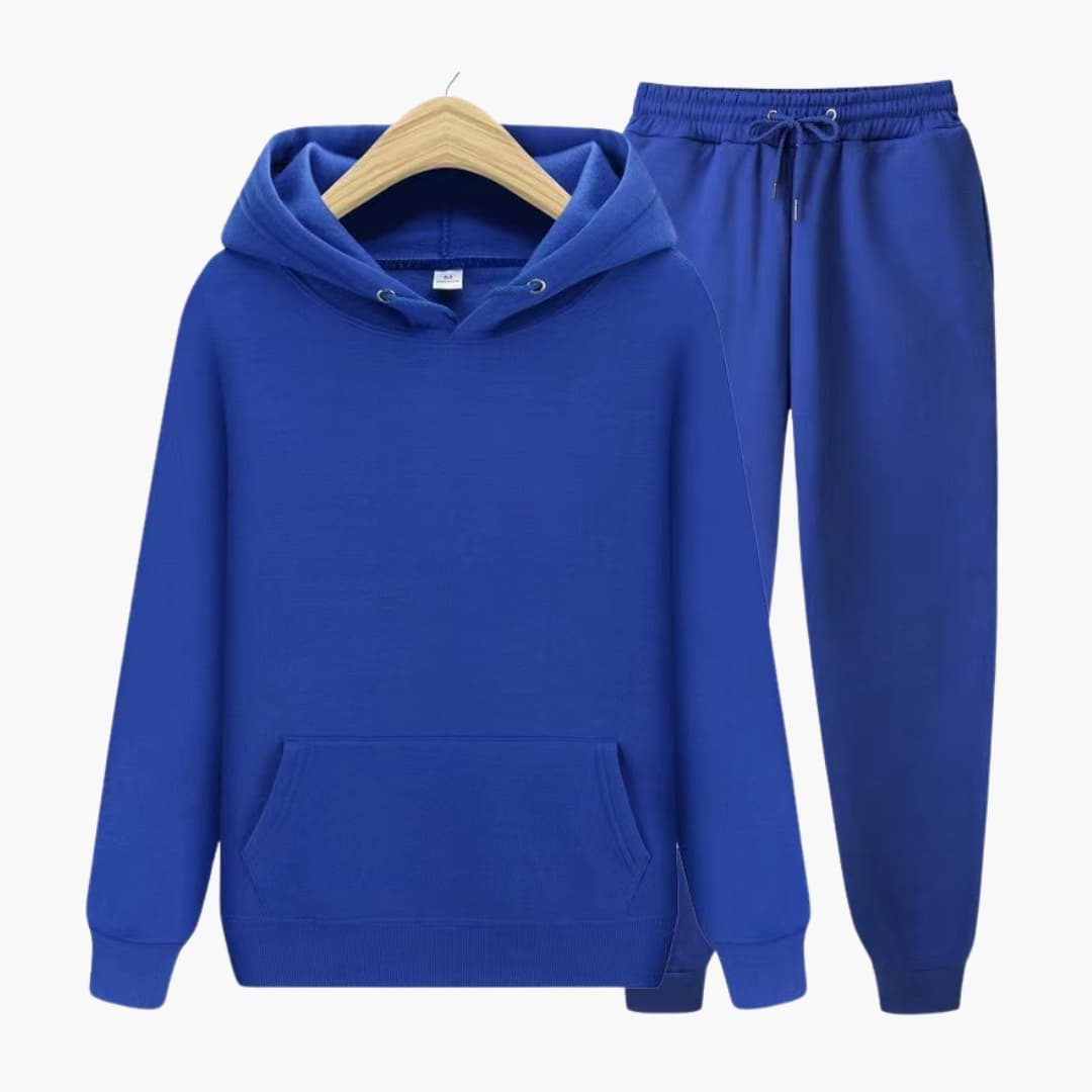 Men's Athletic Hooded Sweat Suit Set