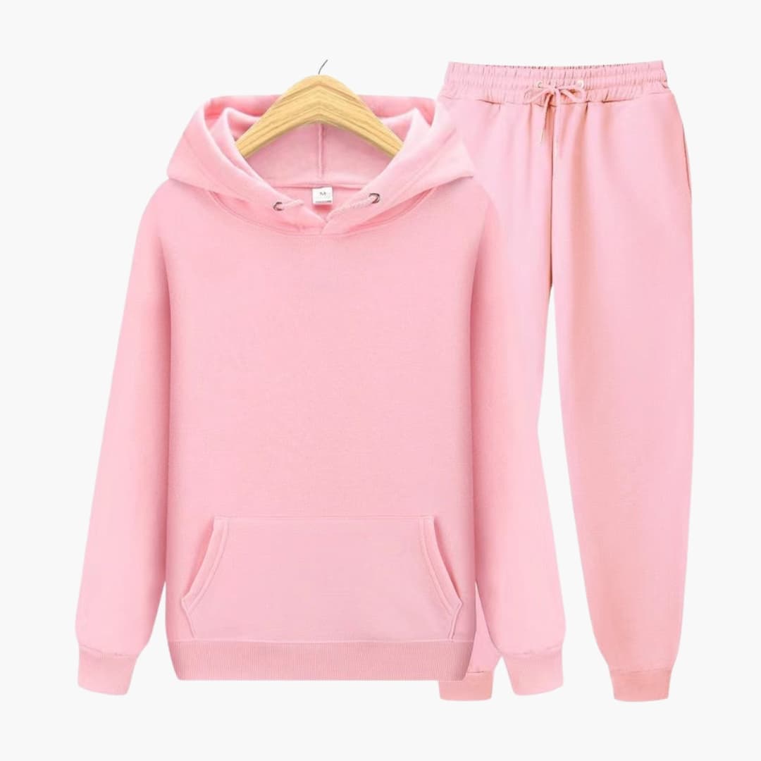 Men's Athletic Hooded Sweat Suit Set