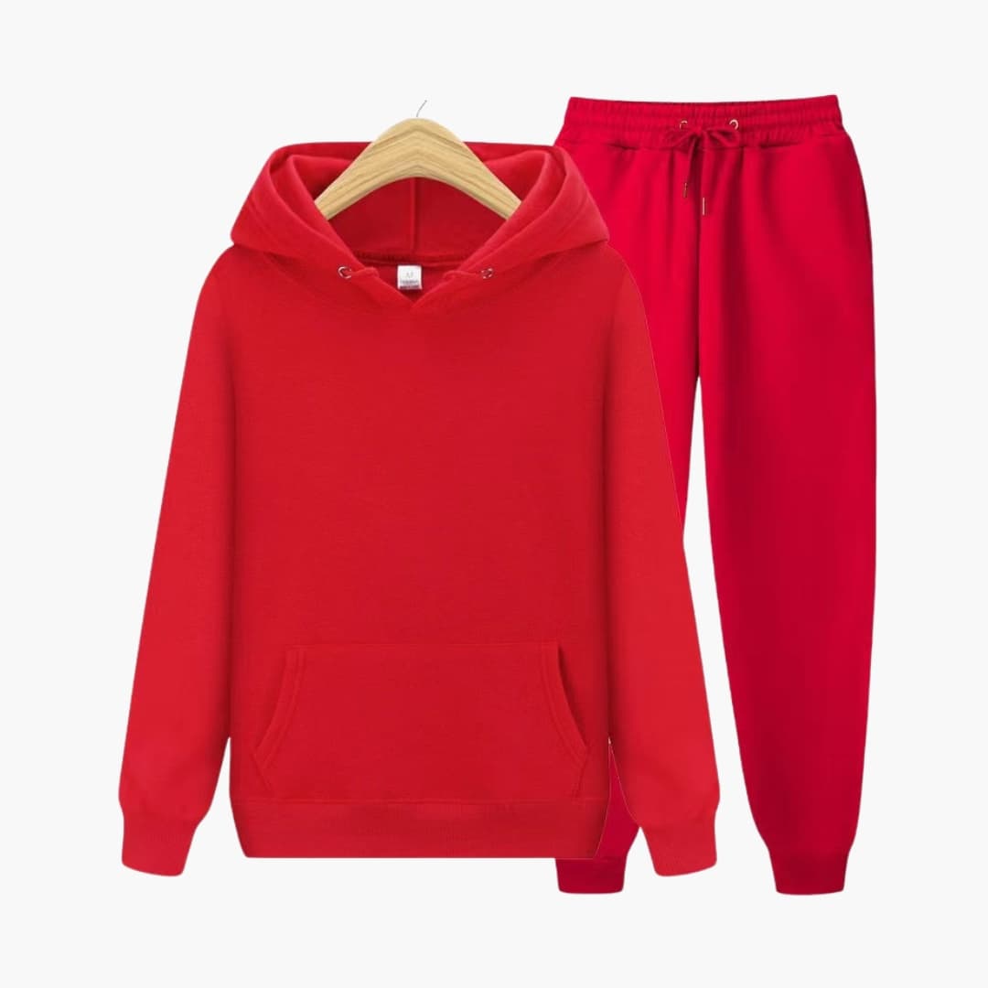 Men's Athletic Hooded Sweat Suit Set