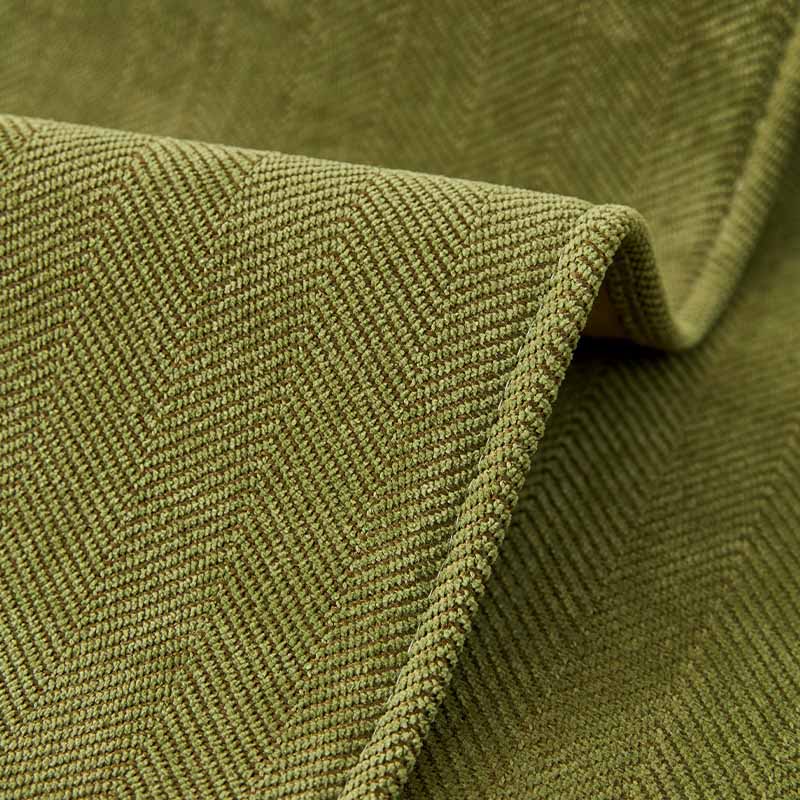 Contemporary Chenille Couch Cover With Herringbone Pattern