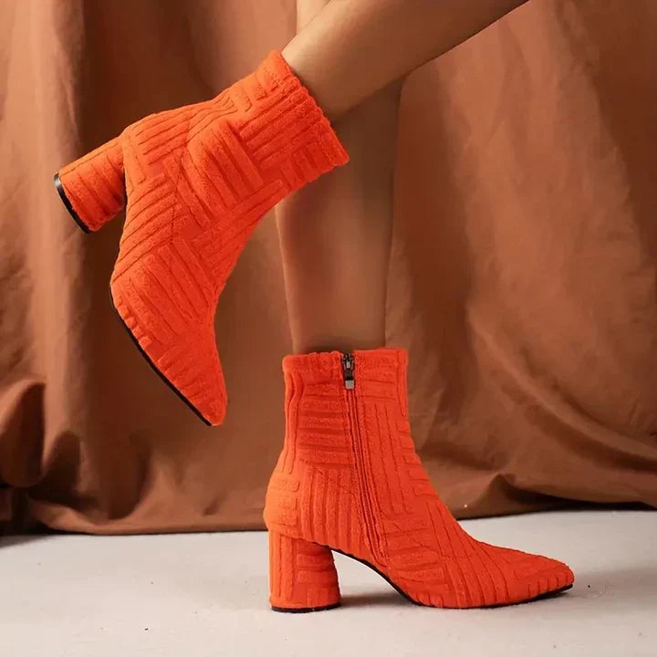 Classic High Heel Ankle Boots for Women