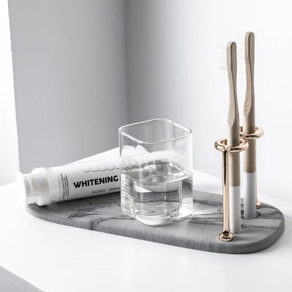 Modern Bathroom Storage | Holder for Toothbrush & Toothpaste