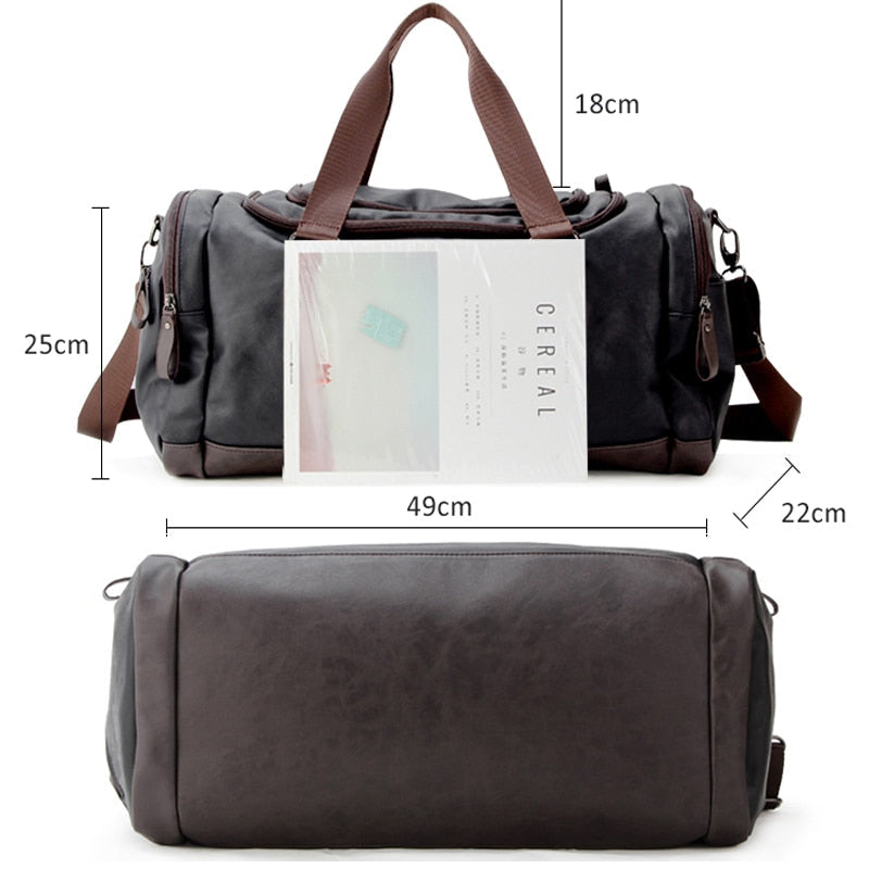 Classic Travel Duffel Bag with Shoulder Strap