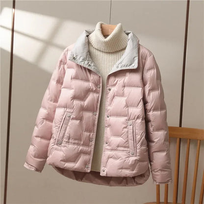 Warm Padded Down Coat | Casual Fit Quilted Jacket