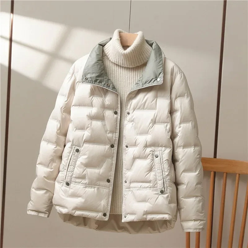 Warm Padded Down Coat | Casual Fit Quilted Jacket - Nocini