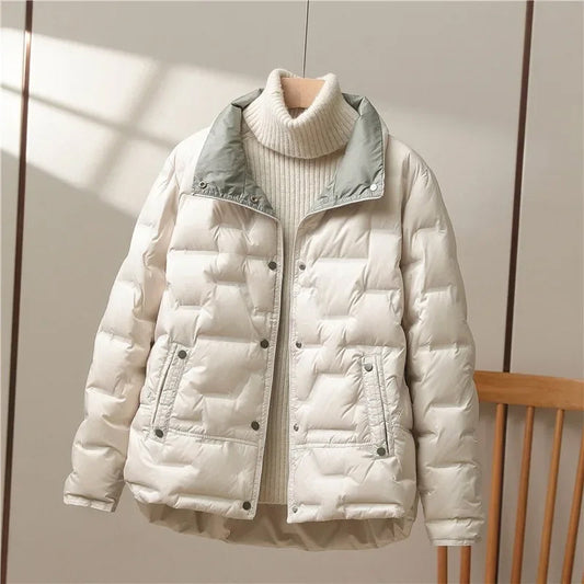 Warm Padded Down Coat | Casual Fit Quilted Jacket - Nocini