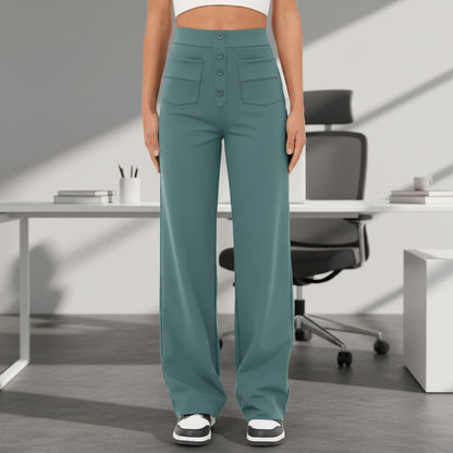 Women's High Waisted Stylish Pants - Pexav