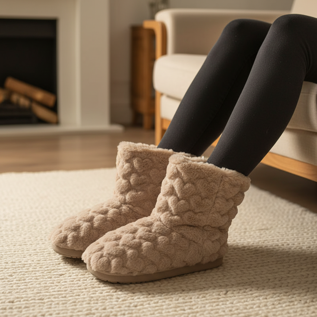 Cozy Fur Lined Slippers - Pexav