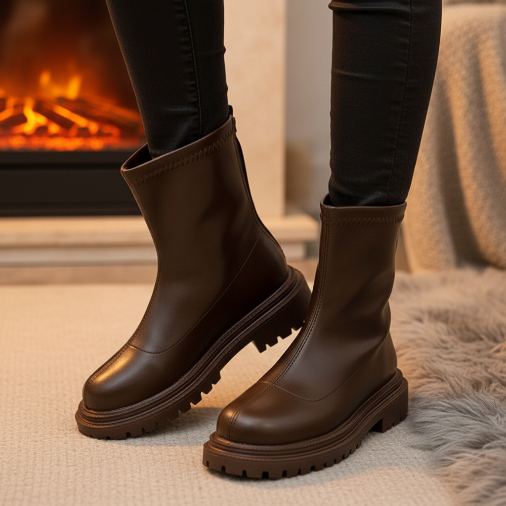 Warm Snow Winter Ankle Boots - Pexav