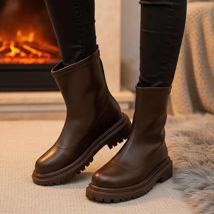 Warm Snow Winter Ankle Boots - Pexav