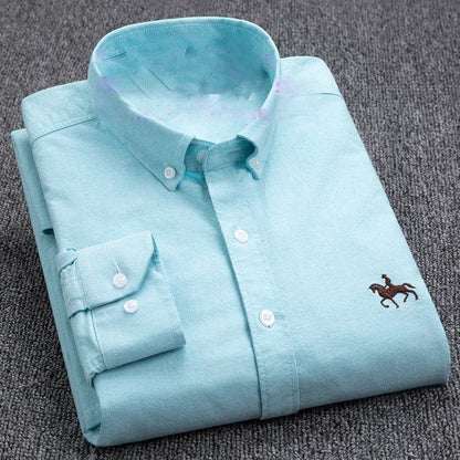 Comfortable Mens Long Sleeve Cotton Shirt