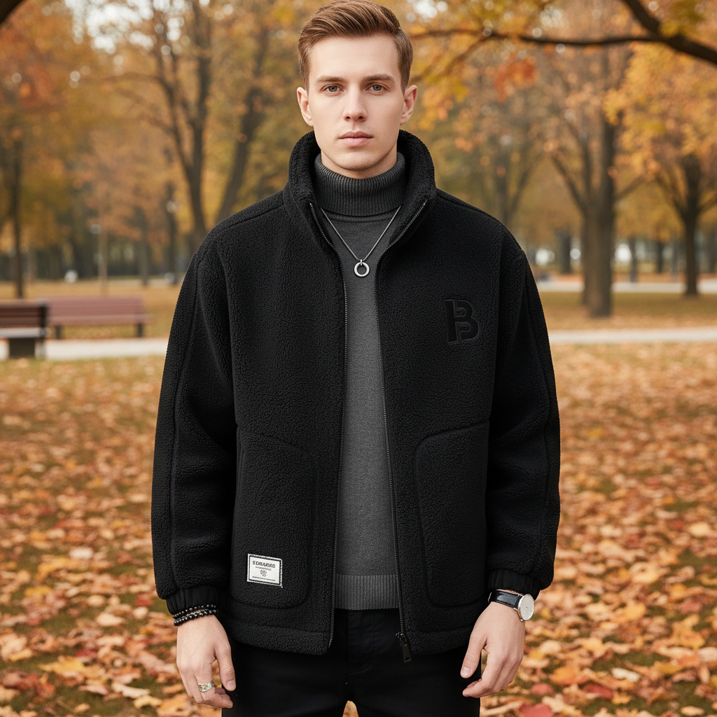 Warm Fleece Coat for Men - Pexav