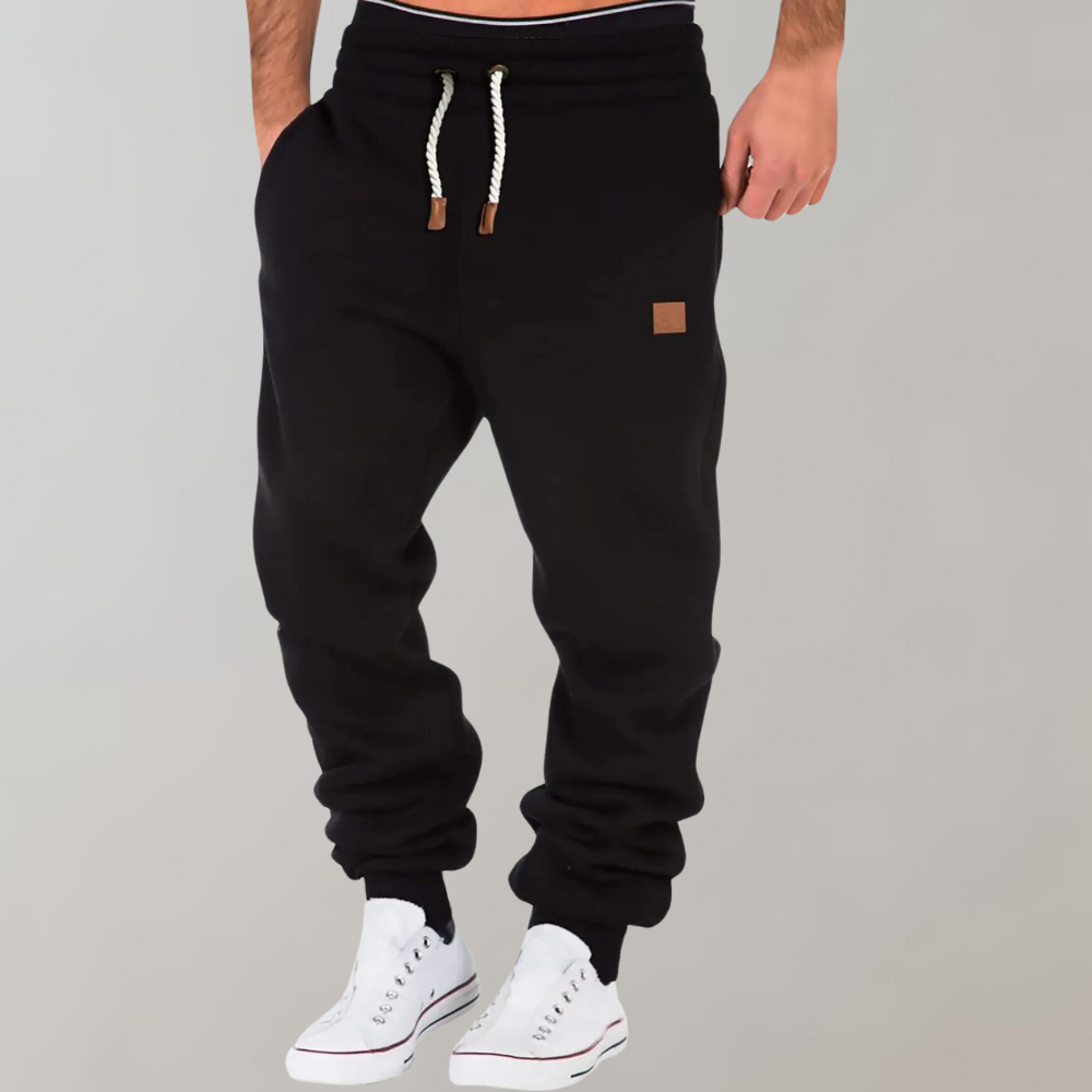 Comfortable Fleece Joggers with Side Pockets - Nocini
