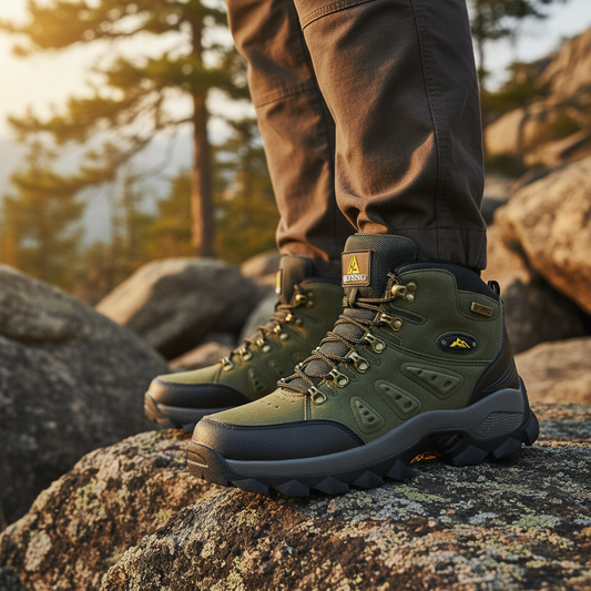Tall Waterproof Hiking Boots - Pexav