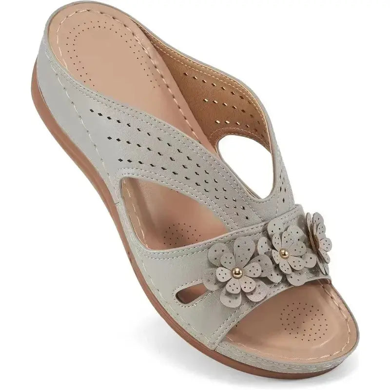 Hollow Wedge Sandals for Women – Stylish & Comfortable White Wedge Heels