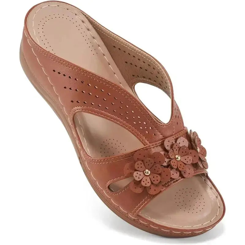 Elegant White Wedge Sandals for Women - Nocini