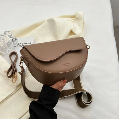 Chic Faux Leather Cross Body Handbag
