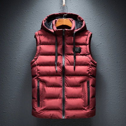 Warm Men's Quilted Puffer Vest Jacket
