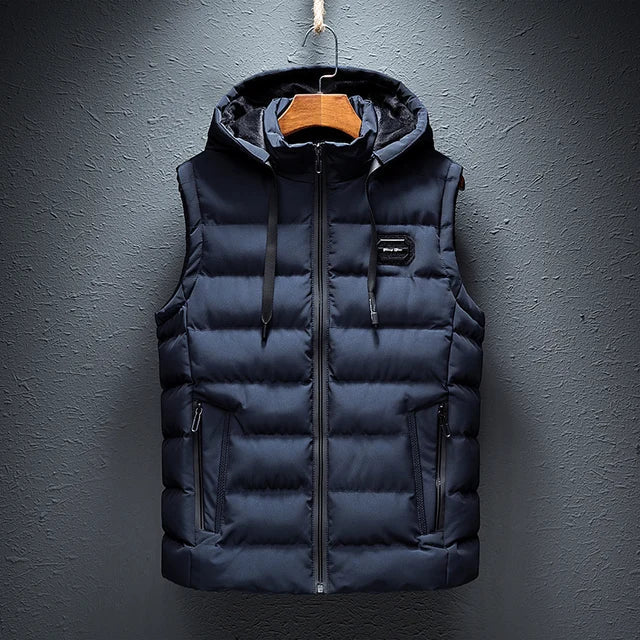 Warm Men's Quilted Puffer Vest Jacket