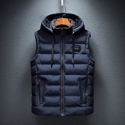 Warm Men's Quilted Puffer Vest Jacket