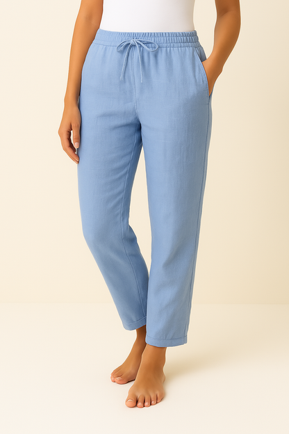 Classic Slim Fit Linen Pants