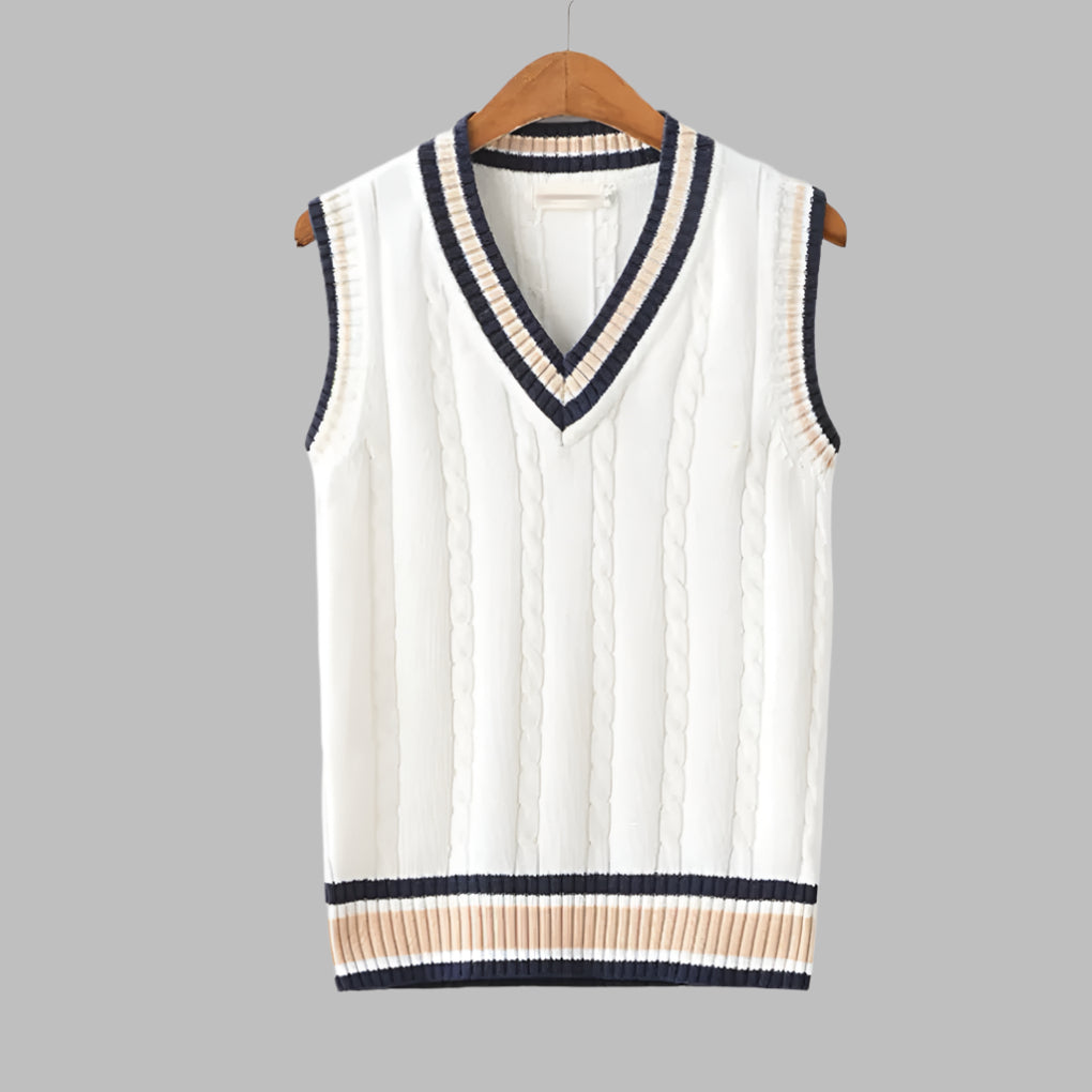 Classic Colorblock Crew Neck Sweater