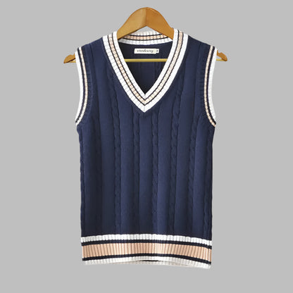 Classic Colorblock Crew Neck Sweater