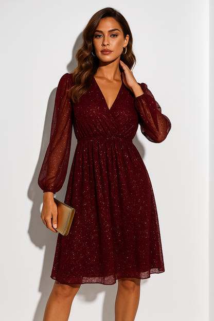 Sexy Glitter Mini Party Dress