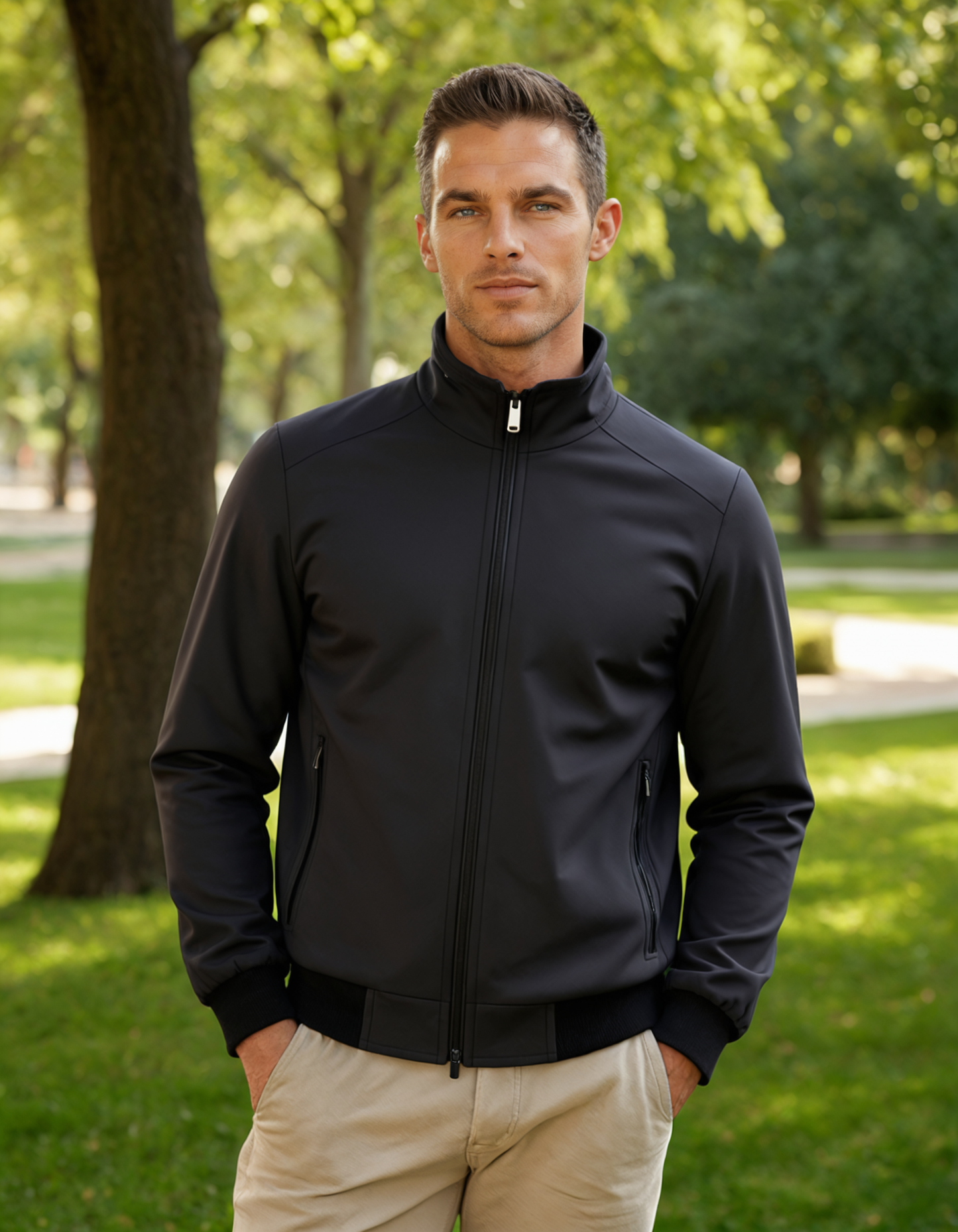 Warm Fleece Lined Mens Winter Jacket