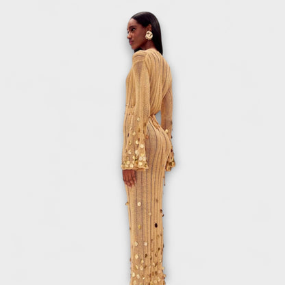 Elegant Maxi Dress - Beautiful Fabric for All Events