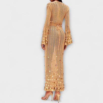Elegant Maxi Dress - Beautiful Fabric for All Events