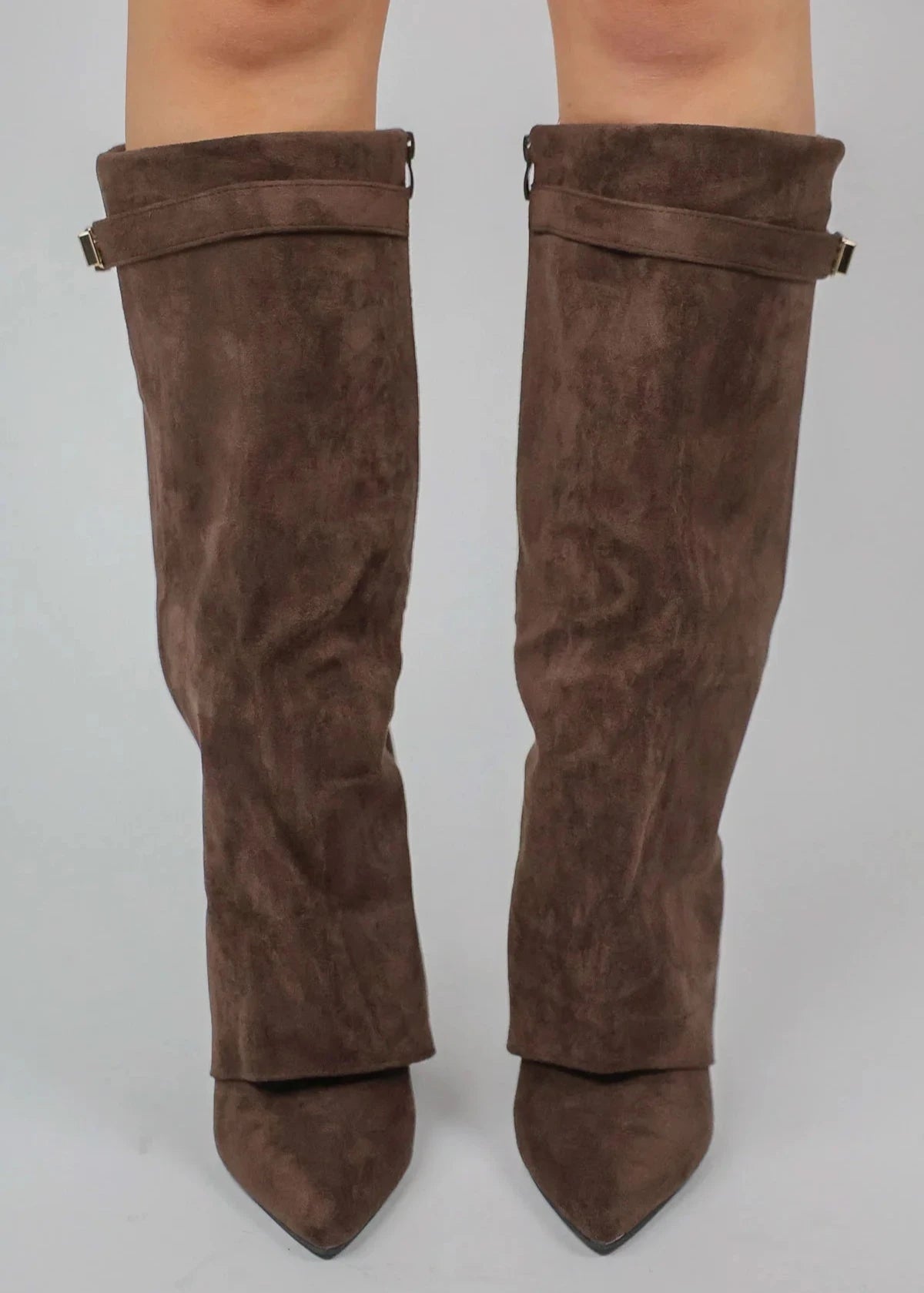 Ladies Fashionable Tall Boots Pointed Toe