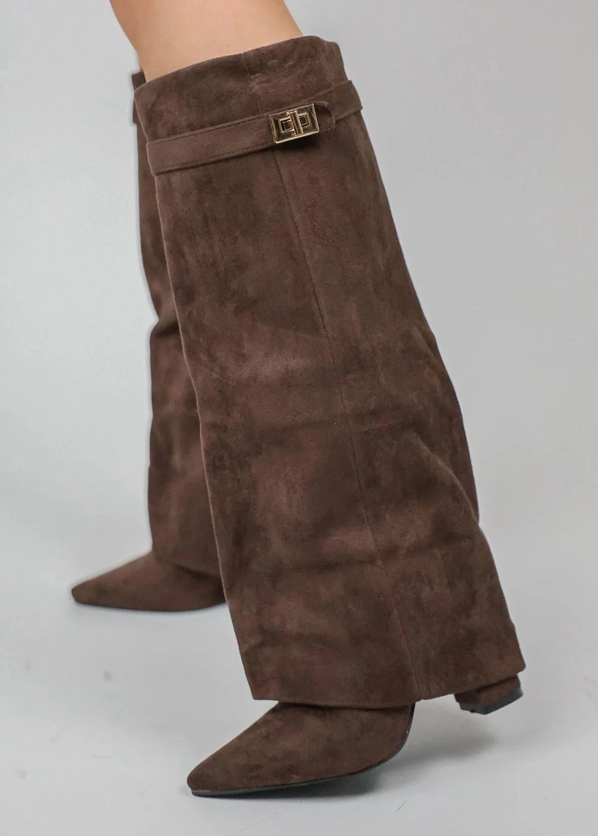 Ladies Fashionable Tall Boots Pointed Toe