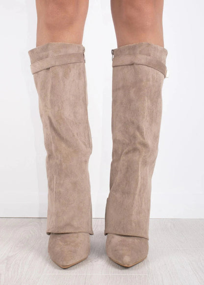 Ladies Fashionable Tall Boots Pointed Toe